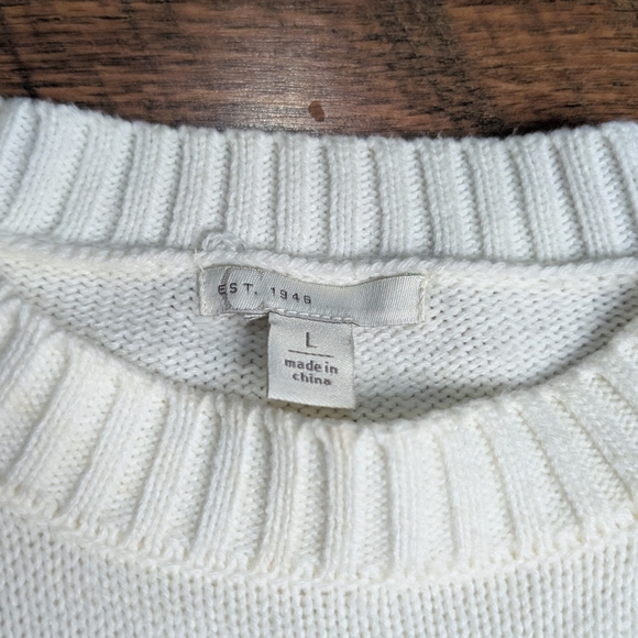 Colorblock Fringe Sweater Size Large - Picture 2 of 2